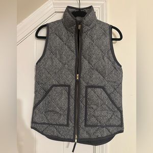 J. Crew Herringbone Down Quilted Vest